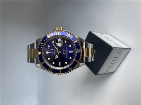 Besozzo - Via XXV Aprile 49 - Orologio Rolex Uomo Submariner  in Acciaio/Oro giallo ROLEX SUBMARINER 16613 ACCIAIO ORO GIALLO PURPLE DIAL X7 FULL SET - ROLEX SUBMARINER 16613 ACCIAIO ORO GIALLO PURPLE DIAL X7 FULL SET